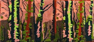 Rug hung on waal at Tamborine Mountain Arts Collective - Rug